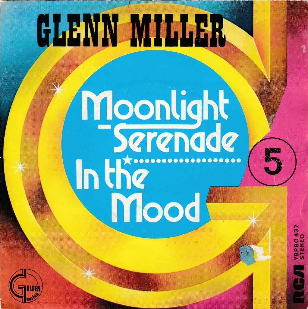 45T: The New Glenn Miller Orchestra : Moonlight serenade, Ophalen of Verzenden, Gebruikt, Jazz en Blues