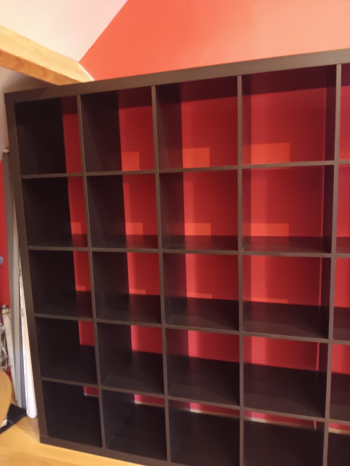 Vakkenkast ikea donkerbruin 25 vakken, Huis en Inrichting, Kasten | Roldeurkasten en Archiefkasten, Ophalen, 150 tot 200 cm, Zo goed als nieuw
