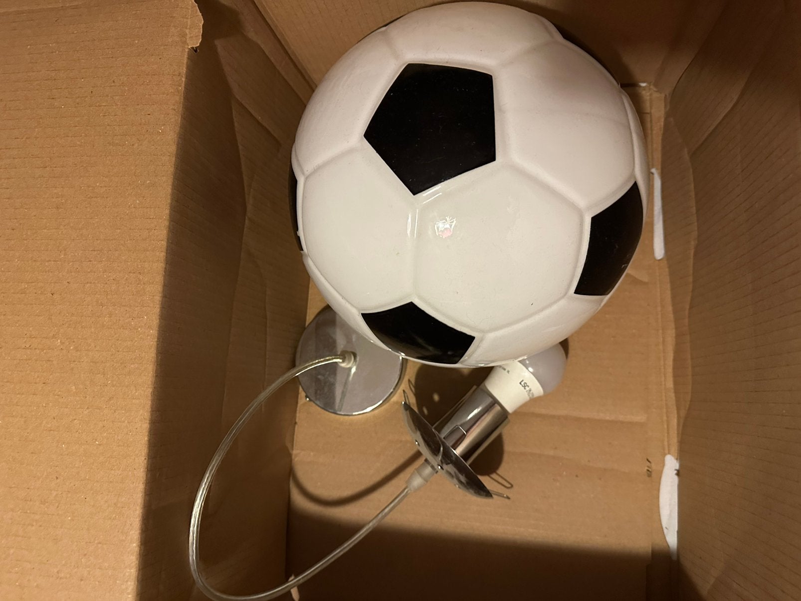 Voetballamp luster, Ophalen, Zo goed als nieuw
