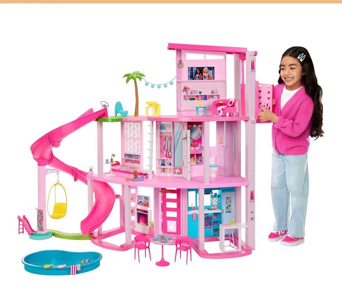 Barbie-lot: droomhuis, vliegtuig, caravan, 30 poppen enz..., Ophalen, Gebruikt, Accessoires