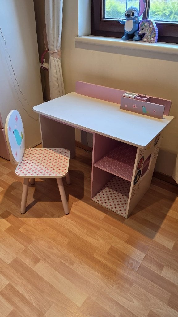 Bureau pour enfants avec chaise (enfants jusqu'à 10 ans), Maison & Meubles, Utilisé, Bureau enfant, Bois, Multicolore