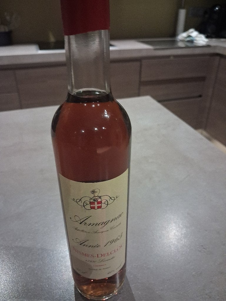 Armagnac annee 1965 nismes-delclou.  bottled 3/2005, Neuf, Enlèvement ou Envoi, Pleine, Autres types