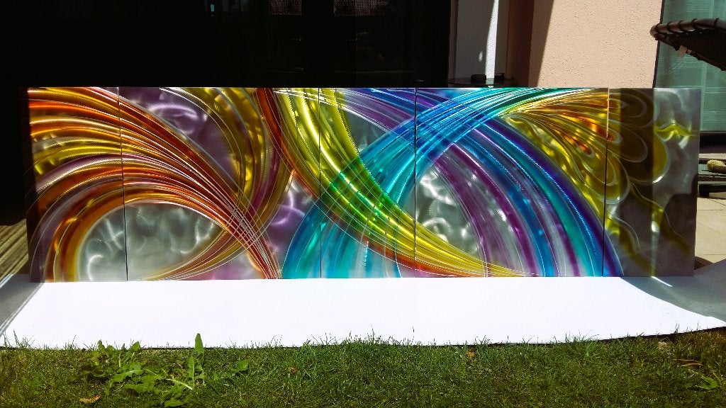 Metal Modern Abstract Wall Art Sculpture Decor, by A.Kovacs, Envoi