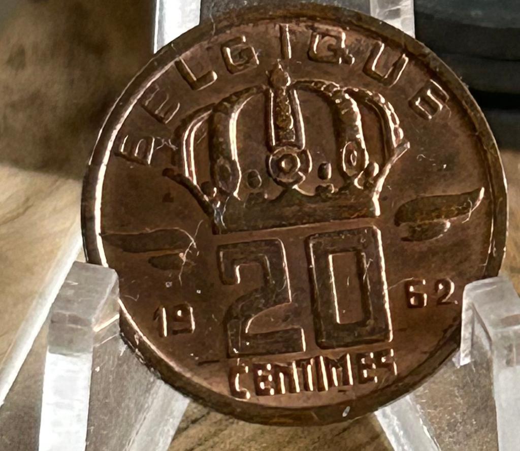 20 cents 1962 de qualité Boudewijn française, Enlèvement ou Envoi