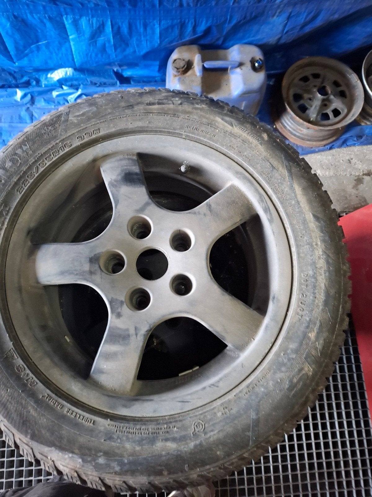 velgen bmw met winterbanden, Ophalen