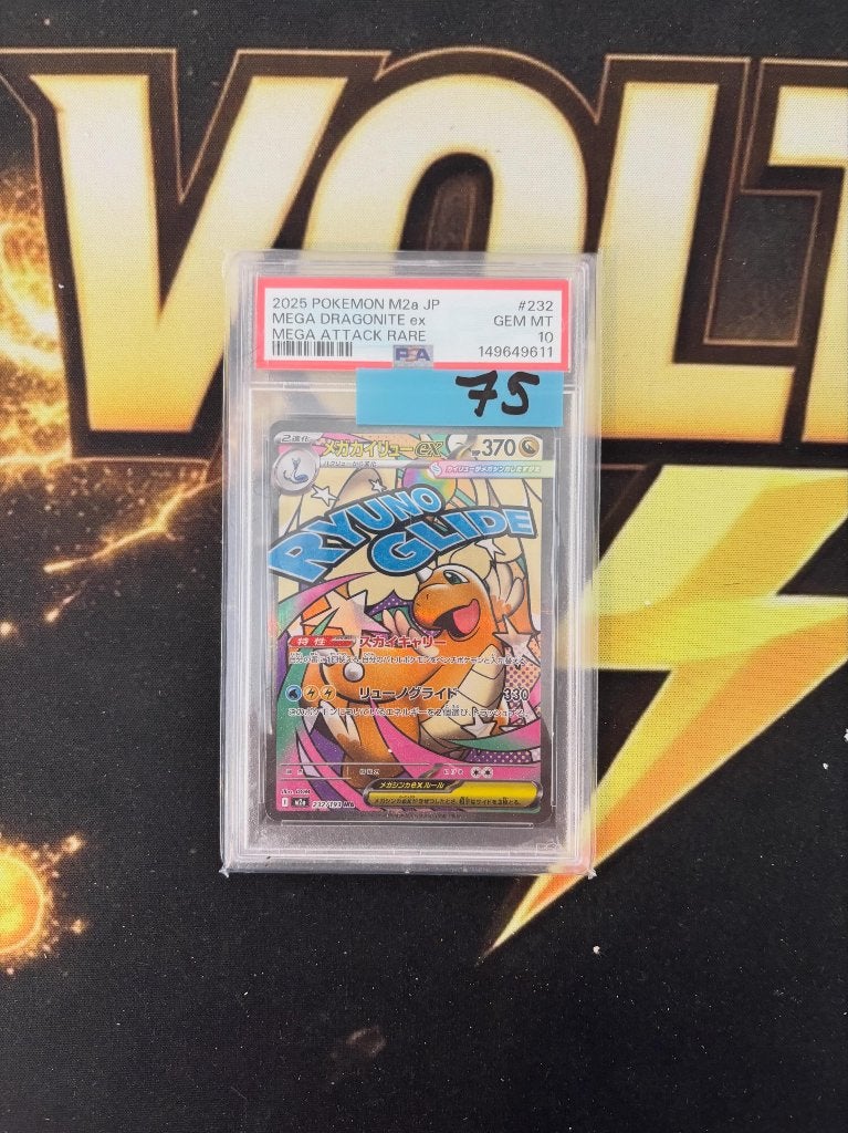 PSA 10 Mega Dragonite ex MA 232/193 M2a Pokemon Card JP, Ophalen of Verzenden, Zo goed als nieuw, Losse kaart
