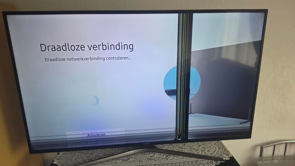 Samsung TV 55 inch. Barst in scherm., Audio, Tv en Foto, Televisies, Ophalen, Samsung