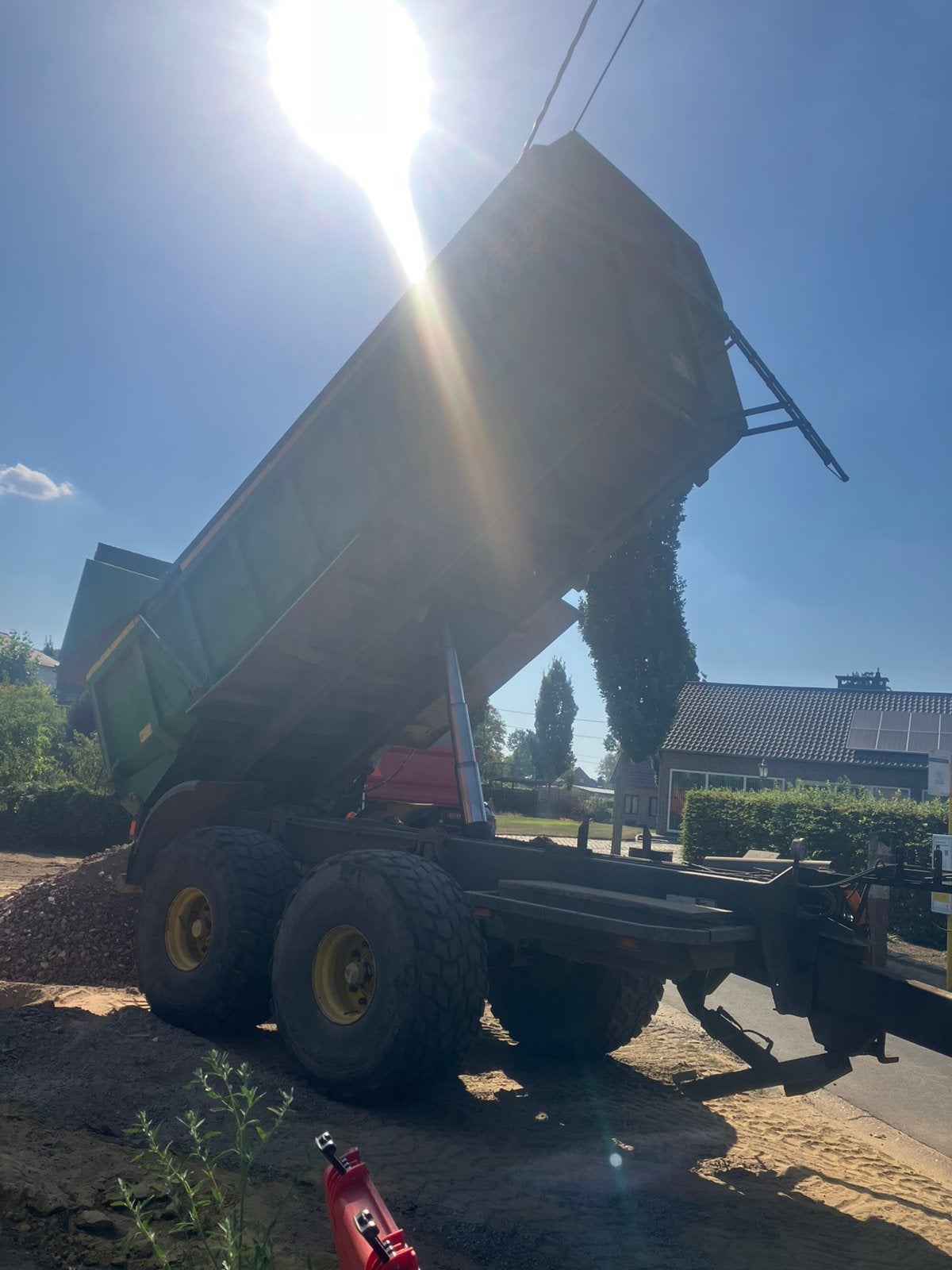 Gronddumper, Ophalen
