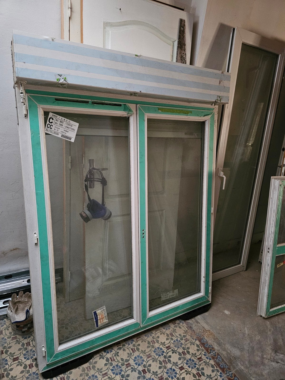 Porte fenêtre Pvc avec volet roulant extérieur
