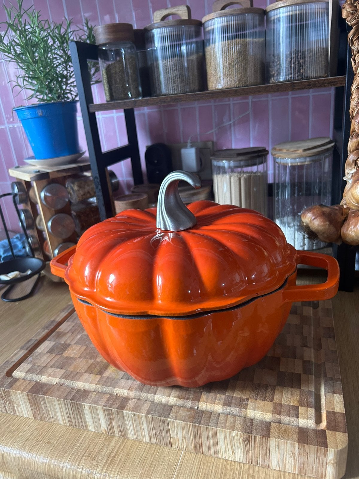 Silvercrest Premium gietijzeren braadpan 24 cm pompoen NIEUW, Ophalen of Verzenden, Gietijzer, Braadpan