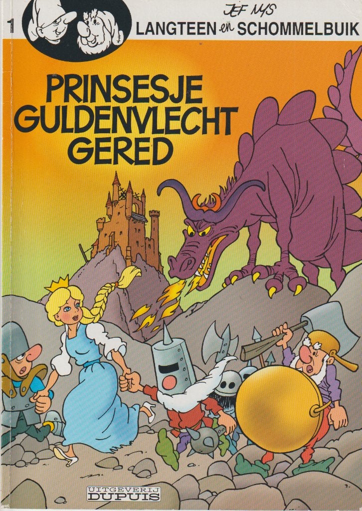 Zes strips Langteen en Schommelbuik nrs. 1,2,3,6,9 en 10., Boeken, Verzenden