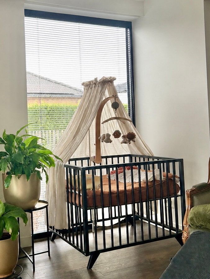 Bopita retro box babypark mat zwart, Kinderen en Baby's, Ophalen, Zo goed als nieuw, Rechthoekig, In hoogte verstelbaar