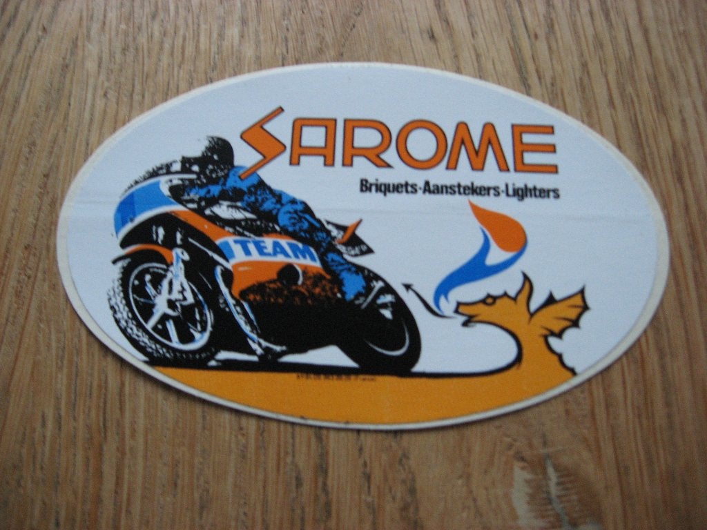 Lot de 13 autocollants Motor Team Sarome pour briquets et Br, Collections, Enlèvement ou Envoi, Neuf, Voiture ou Moto