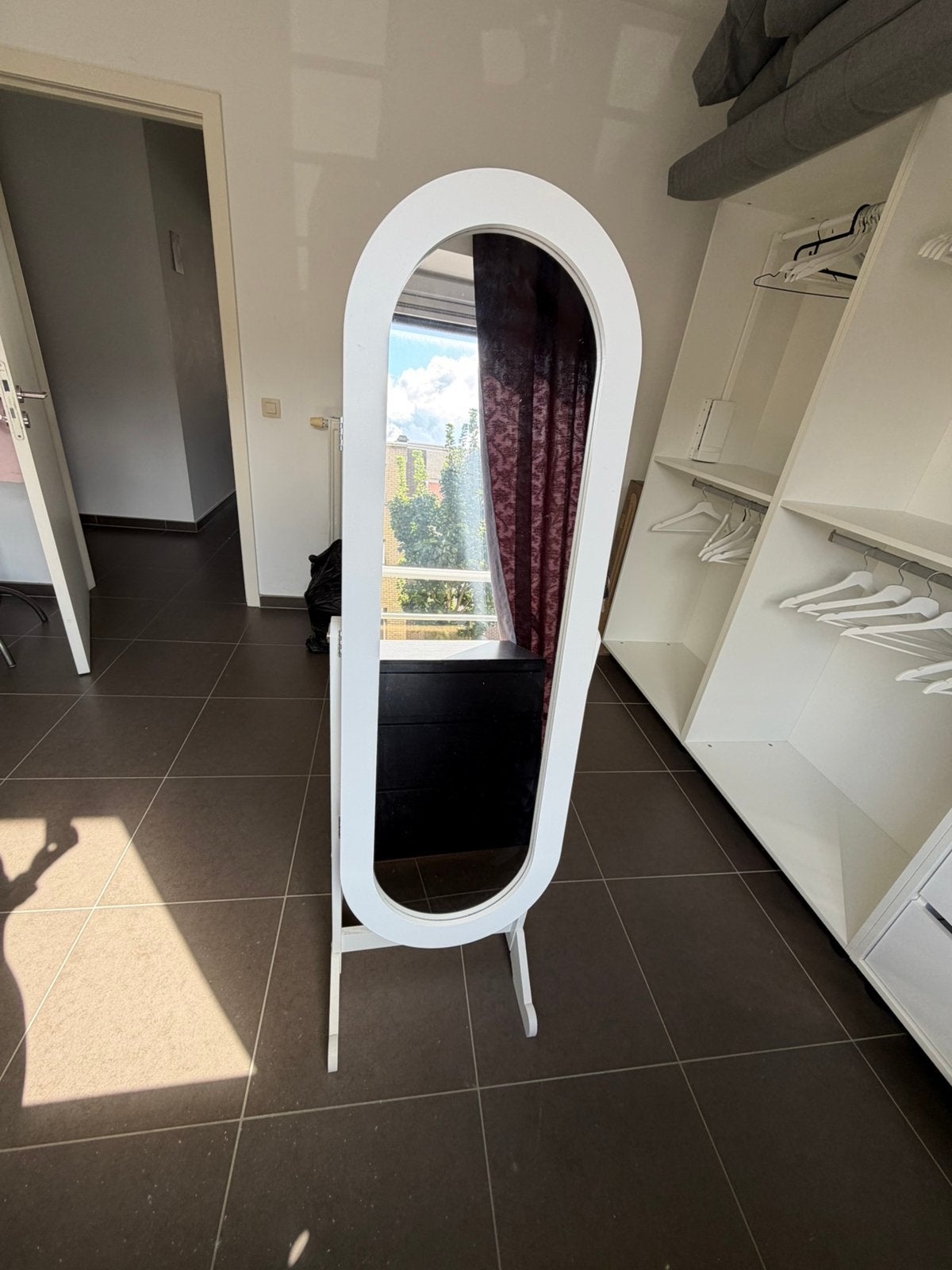 Armoire à glace, Comme neuf, 150 à 200 cm, Enlèvement, Ovale