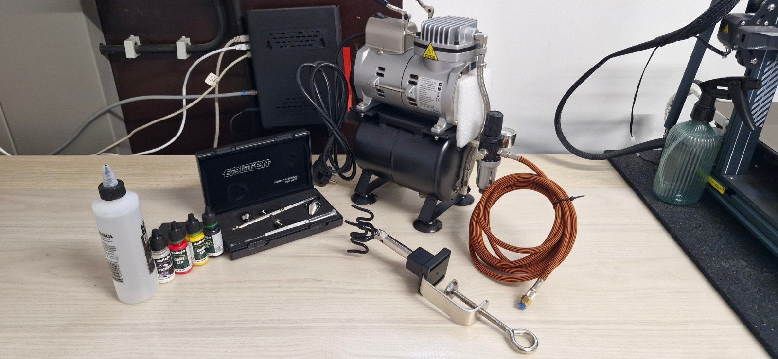 Splinternieuwe Harder & Steenbeck Airbrush Complete Set, Ophalen, Nieuw