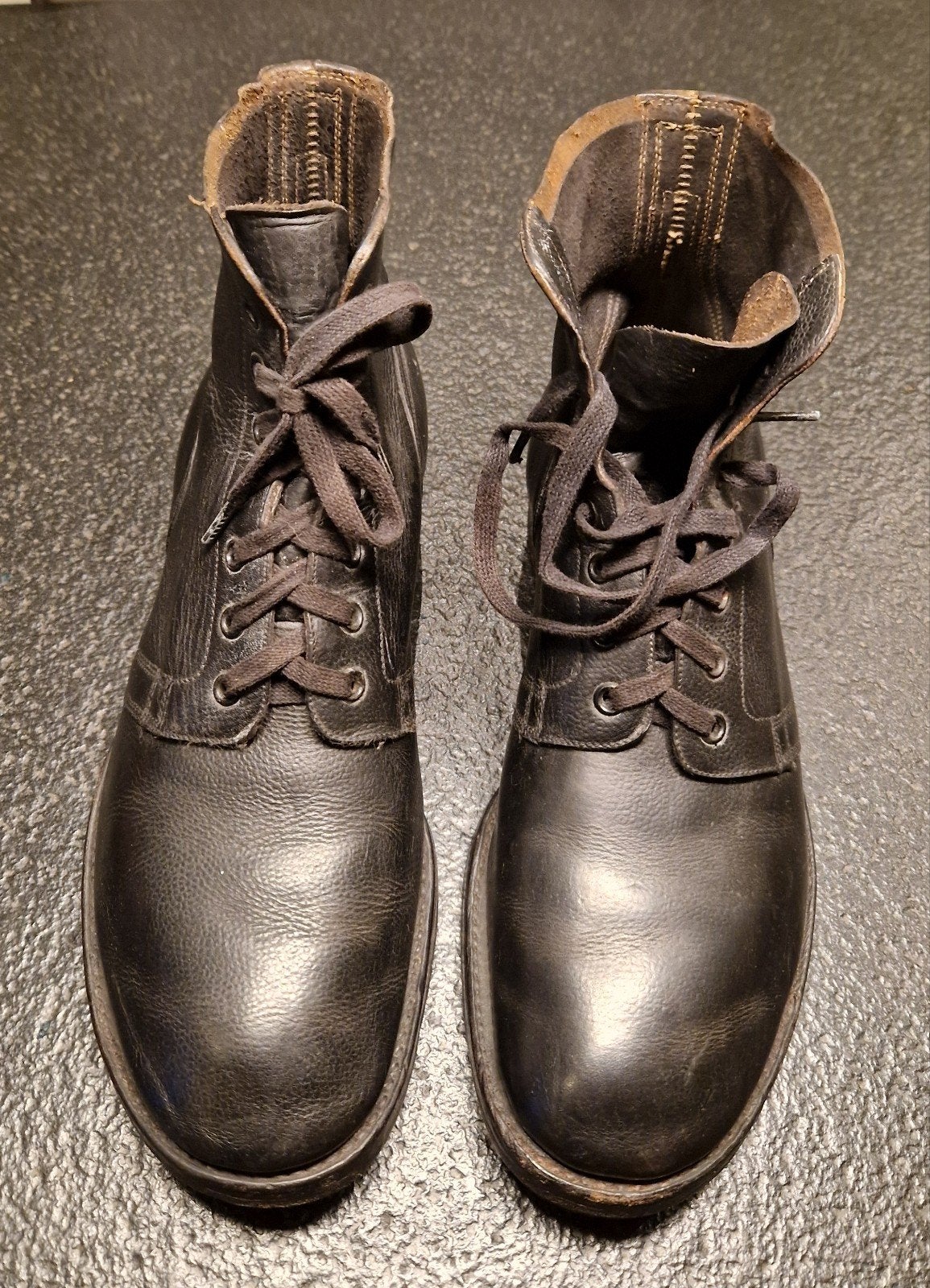 Bottes à lacets militaires en cuir noires, Enlèvement ou Envoi