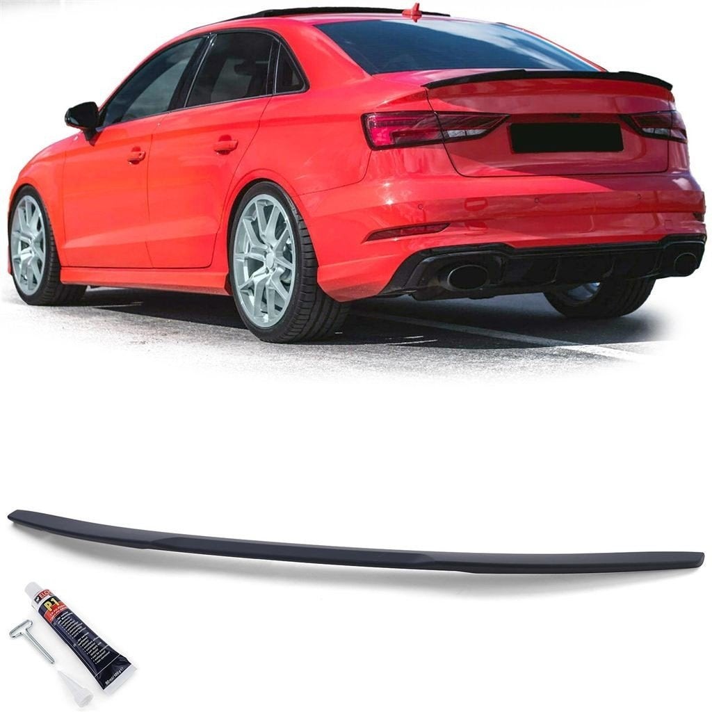 Spoiler Mat Zwart Voor Audi A3 S3 RS3 8V Limousine Sedan, Envoi