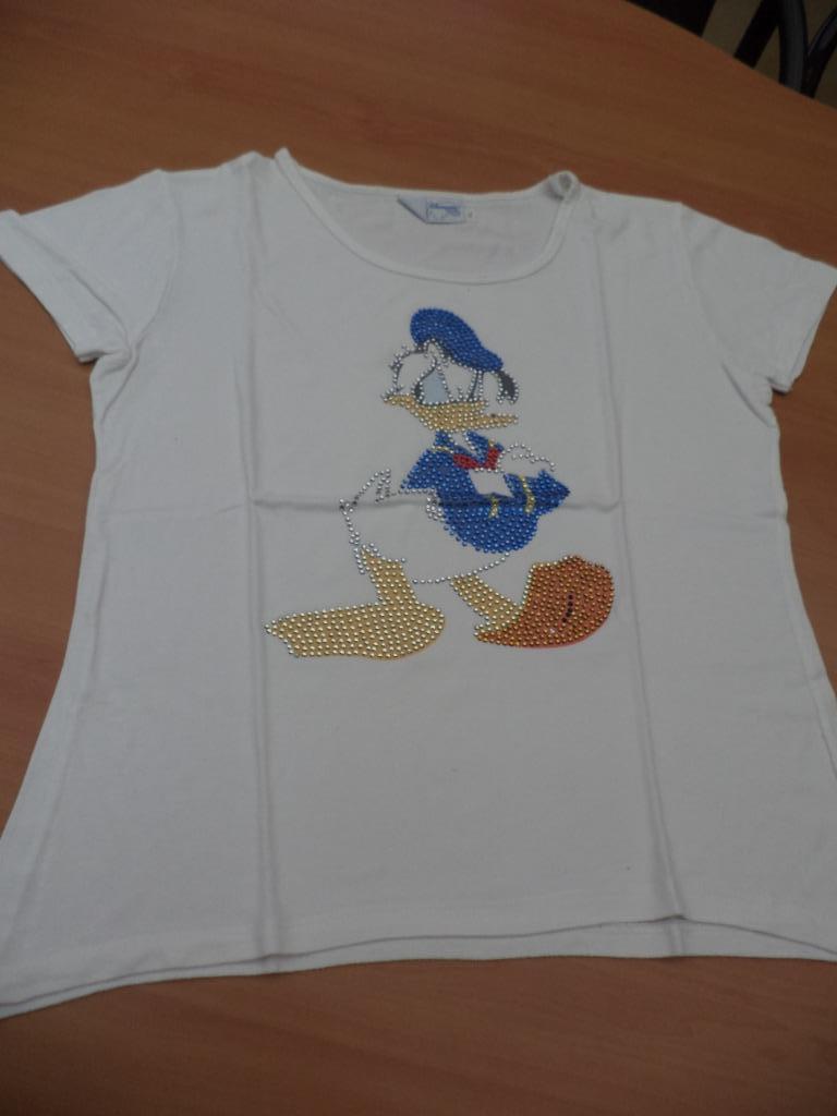 T-shirt Donald Duck de Disneyland Paris, Enlèvement ou Envoi, Porté, Taille 42/44 (L), Blanc