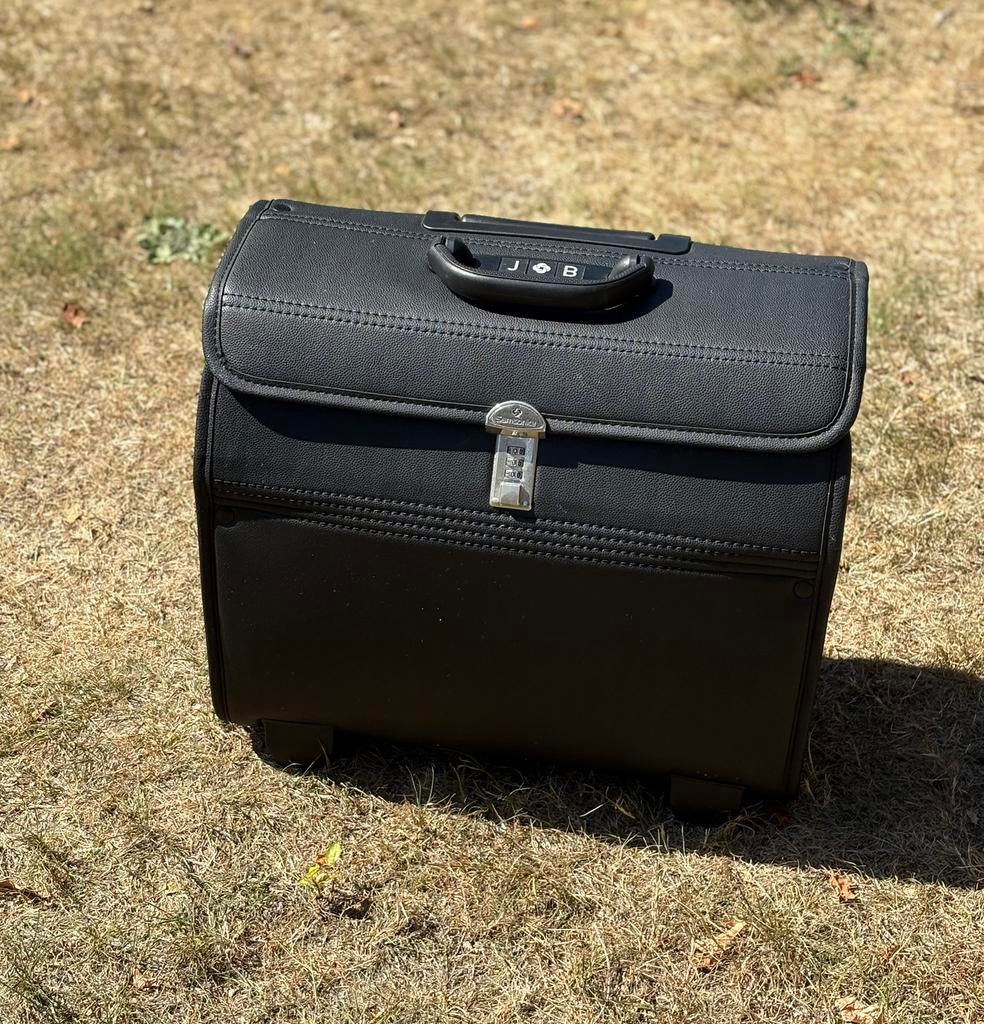 Samsonite Roulette werkcomputer zwarte trolleykoffer, Ophalen, Zo goed als nieuw