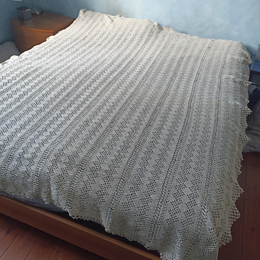 Ancien couvre-lit crocheté, Antiquités & Art, Enlèvement ou Envoi