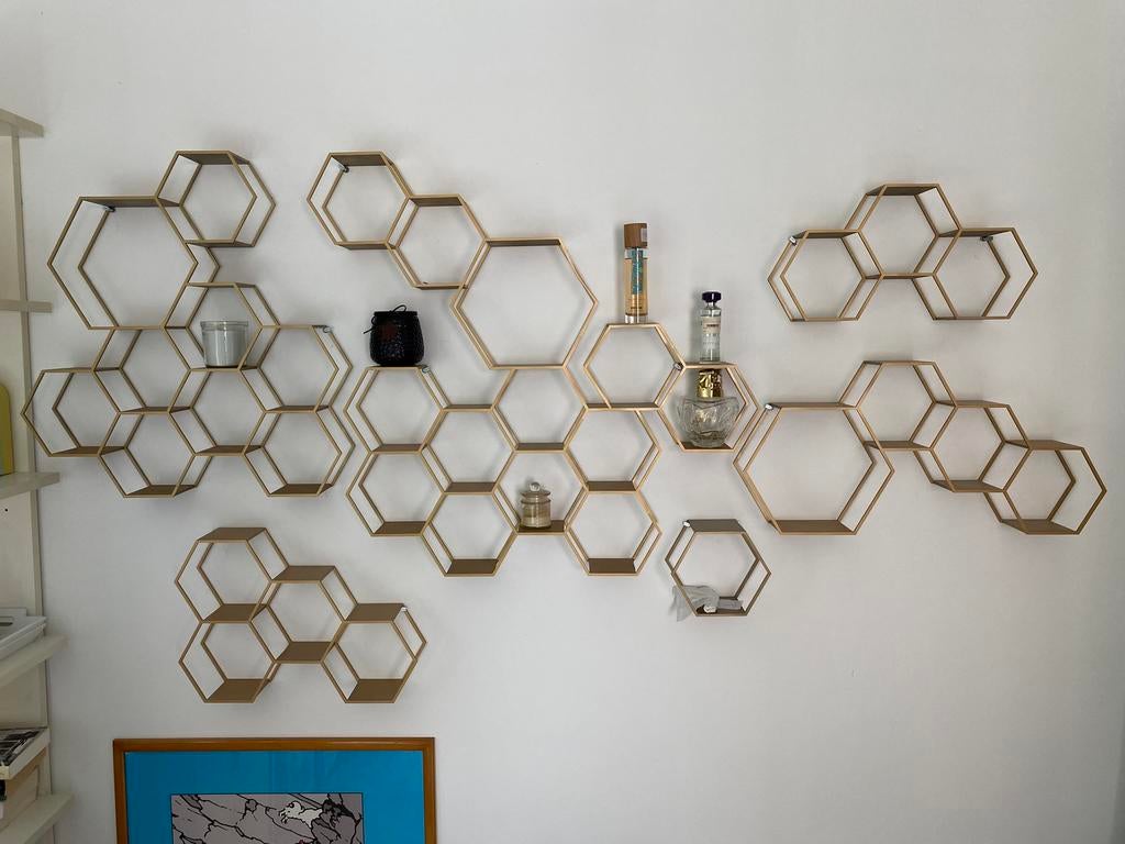 Étagère murale nids d abeilles, Enlèvement, Comme neuf