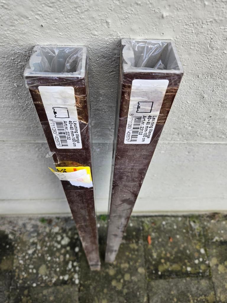 Aluminium profielen 4x4 cm met toebehoren trapleuning, Enlèvement, Aluminium