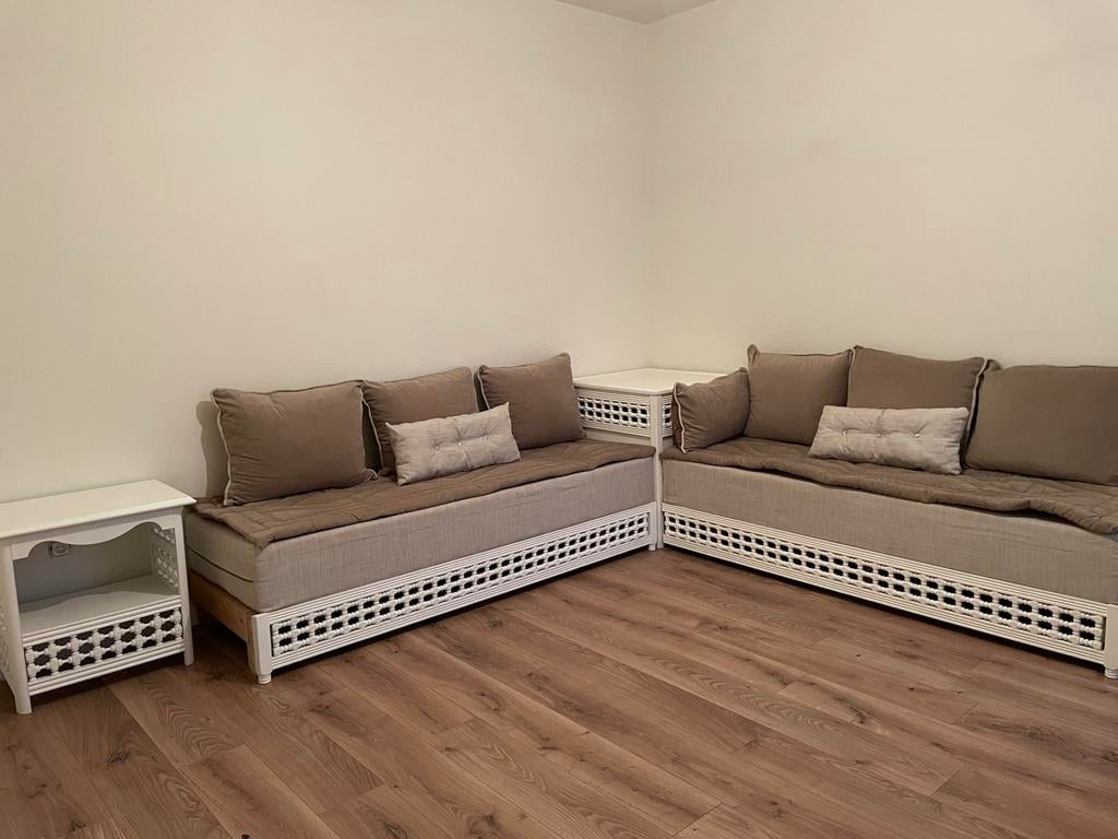 Marokkaans traditionele sedari, Maison & Meubles, Canapés | Coins salons complets, Comme neuf, Bois, Enlèvement ou Envoi