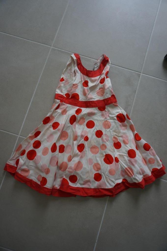 kleedjes met rode bollen, 116, Enfants & Bébés, Vêtements enfant | Taille 116, Enlèvement, Utilisé, Fille, C&A