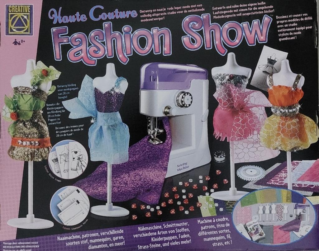 Creative Fashion studio: kinder naaimachine en modellen, Ophalen, Zo goed als nieuw, Naaimachine