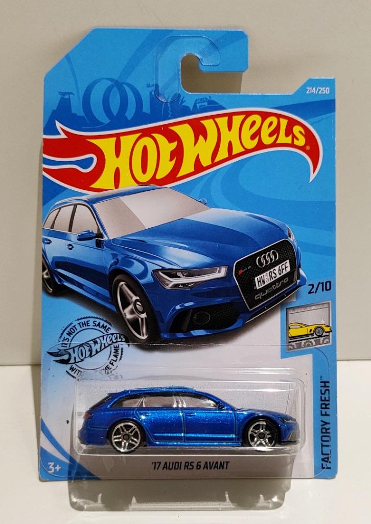 Hot Wheels '17 Audi RS 6 Avant Blauw Metallic (2018), Enlèvement ou Envoi