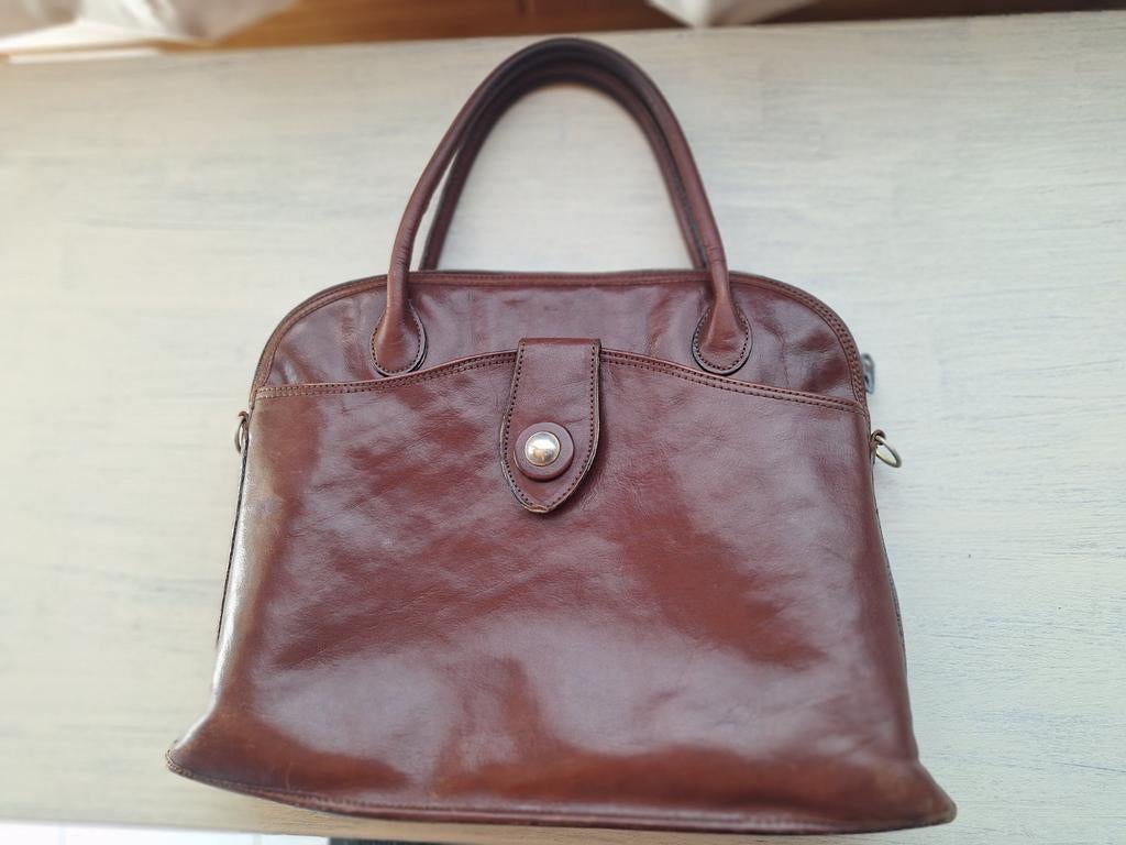 Handtas bruin., Ophalen of Verzenden, Zo goed als nieuw, Bruin, Handtas