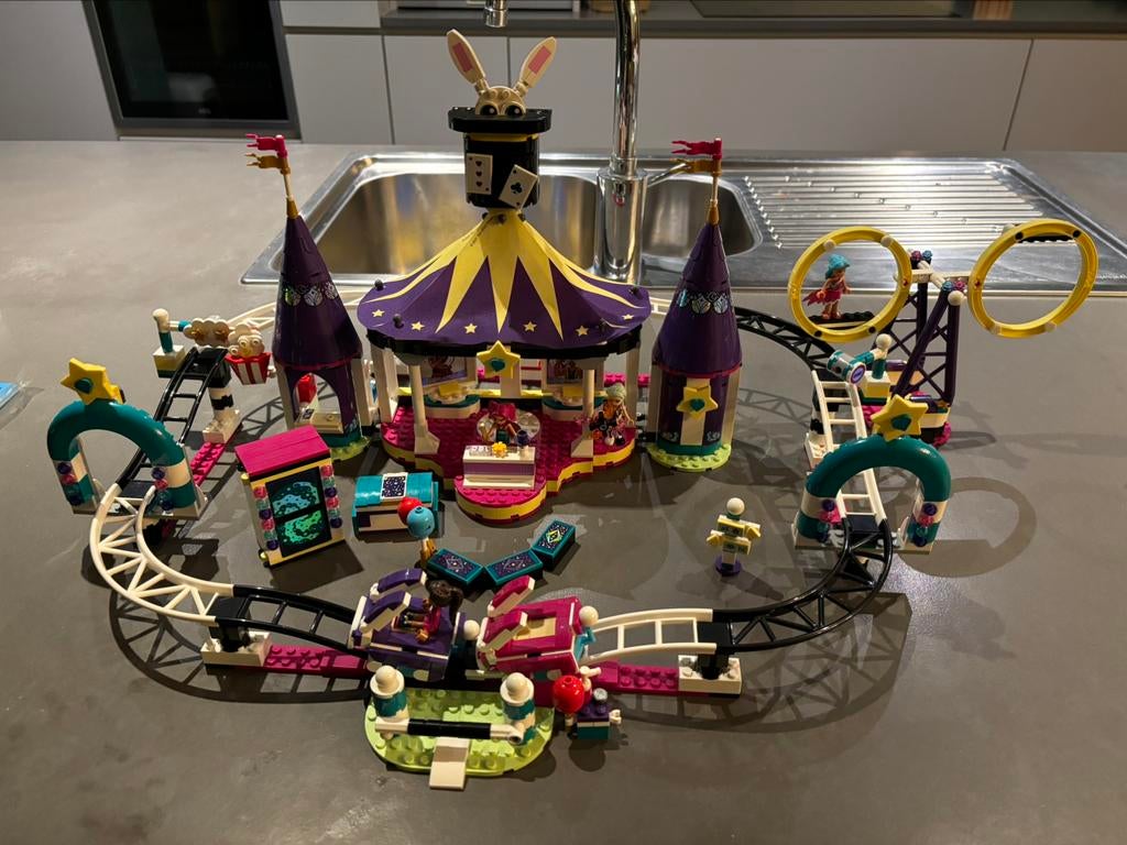 Lego Friends Magische Kermisachtbaan - 41685, Ophalen of Verzenden, Gebruikt, Complete set, Lego