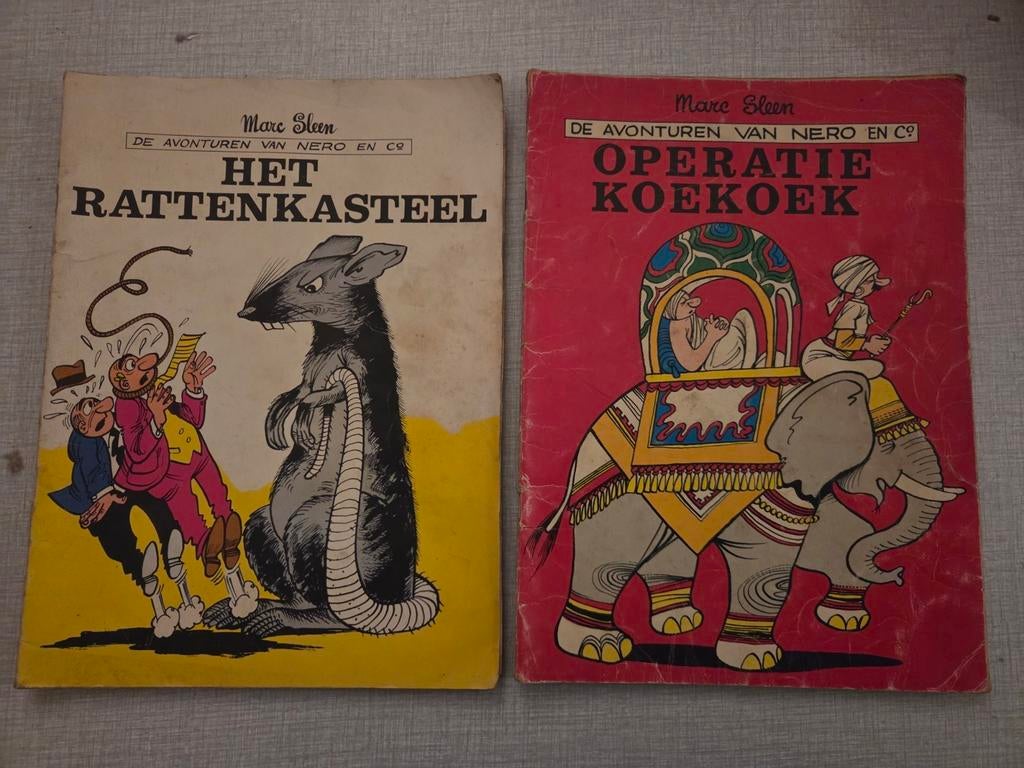 2 x De Avonturen van nero en Co, 1ste druk., Boeken, Stripverhalen, Ophalen of Verzenden, Zo goed als nieuw