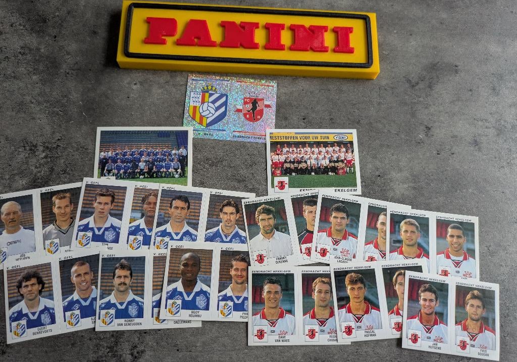 PANINI STICKERS 15X FOOTBALL 2001 V.Geel/Hekelgem, Hobby en Vrije tijd, Stickers en Plaatjes, Nieuw, Verzenden