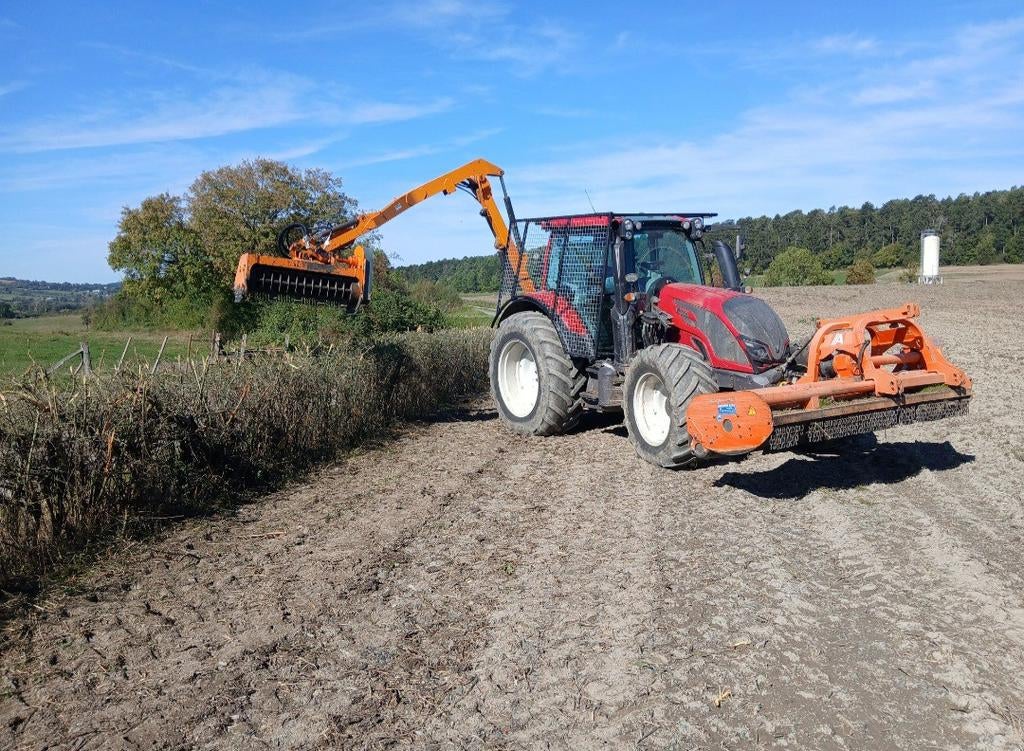 Travaux d'épareuse, Enlèvement