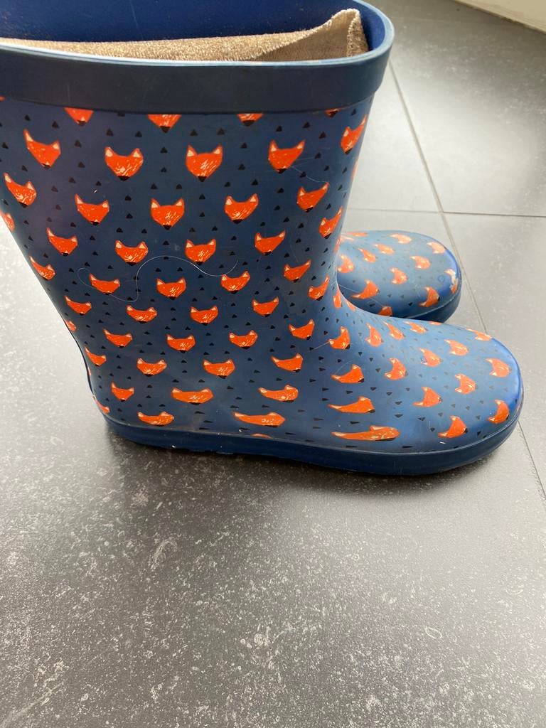 Regenlaarzen vosjes mt 36, Ophalen of Verzenden, Gebruikt
