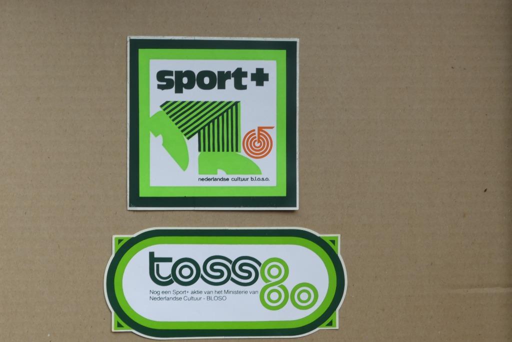 2 stickers BLOSO, Verzamelen, Ophalen of Verzenden, Zo goed als nieuw, Sport