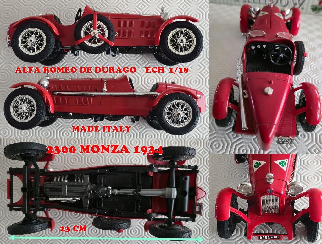 ALFA ROMEO DE DURAGO    ECH  1 18  VOIR PHOTO, Envoi, Neuf, Voiture, Burago