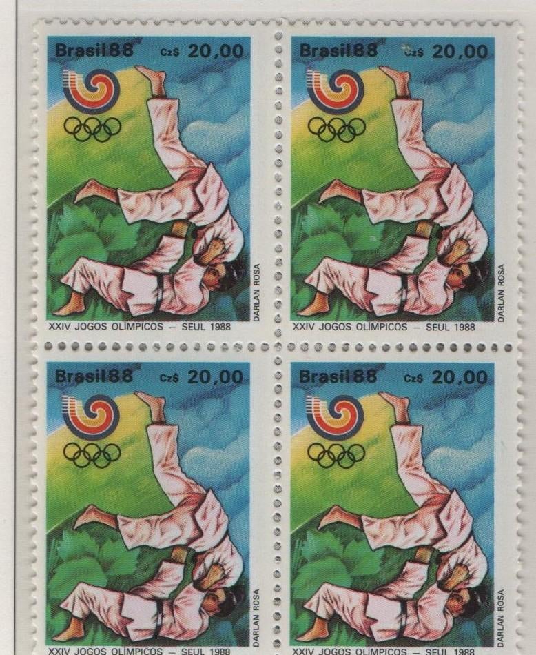Timbres jeux olympiques de Seoul 1988, Envoi, Non oblitéré, Sport