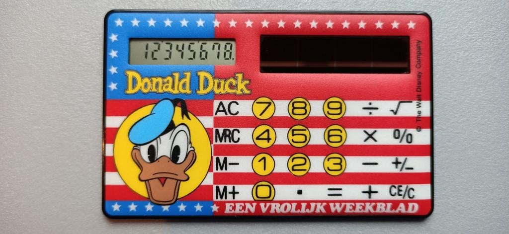 Vintage Donald Duck Weekblad rekenmachine, Ophalen of Verzenden, Zo goed als nieuw