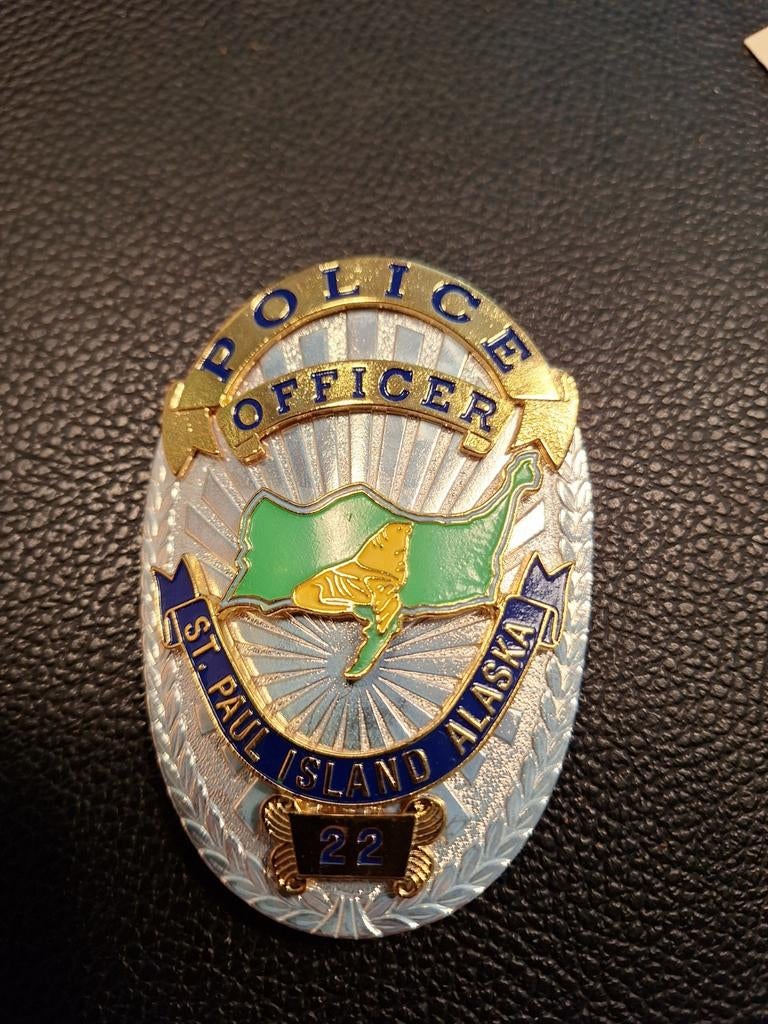 Police de l'île Saint-Paul en Alaska, Collections, Broches, Pins & Badges, Enlèvement ou Envoi
