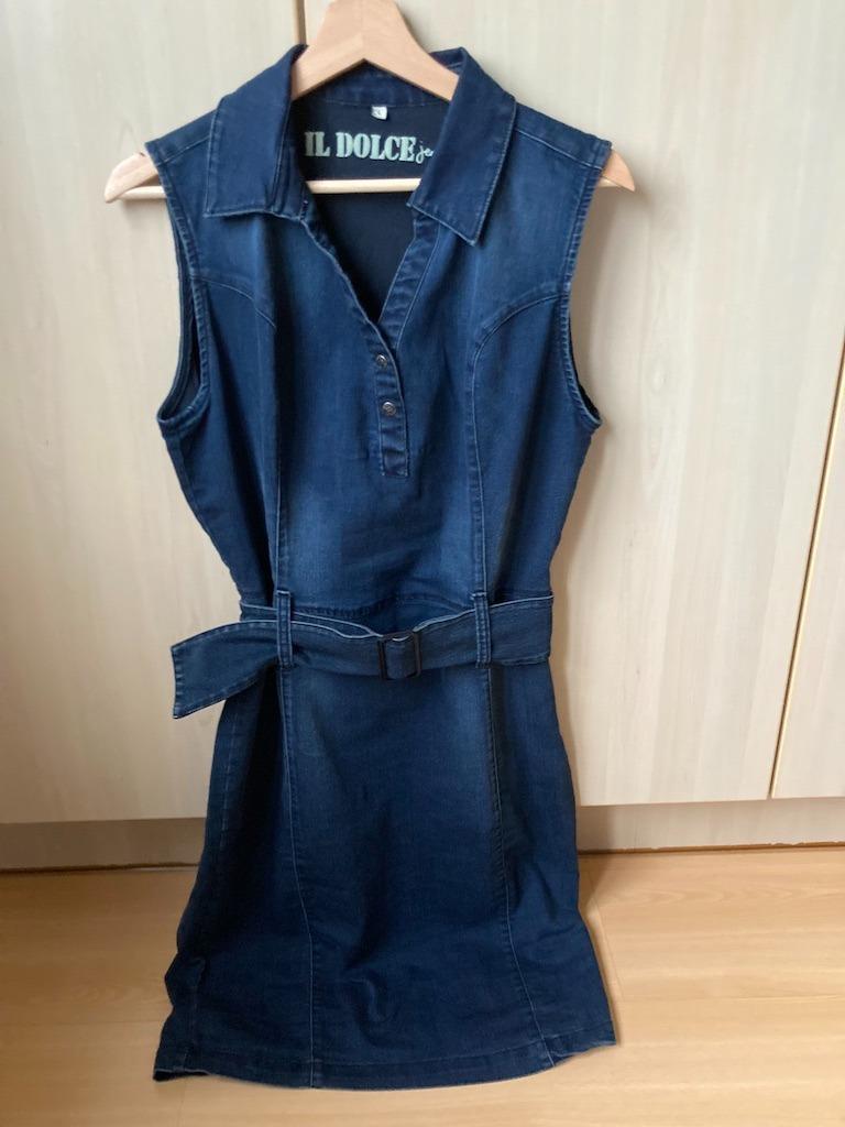 Jeans kleed il Dolce, Enlèvement ou Envoi, Longueur genou, Il Dolce, Bleu