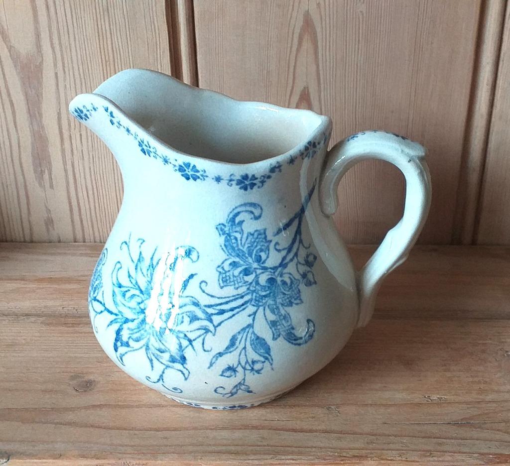 Ancien pot à lait en faïence opaque de Wasmuel - AMC 1890, Ophalen of Verzenden