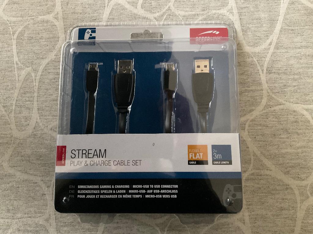 2 oplaadkabels voor PS4, Ophalen of Verzenden, Nieuw