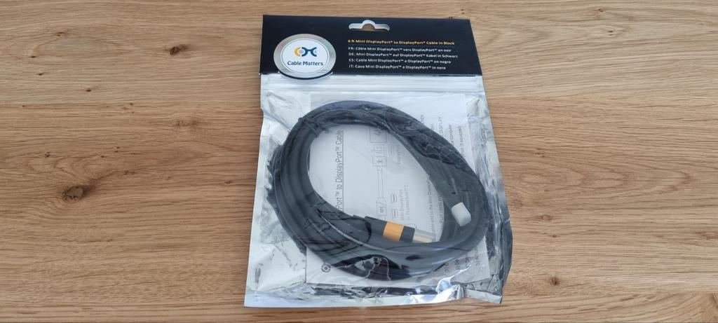 Mini DisplayPort to DisplayPort Cable, Thunderbolt 2 Port Co, Enlèvement ou Envoi, Comme neuf