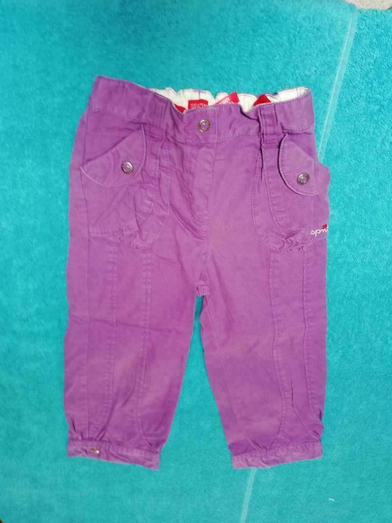 Paarse lange broek Esprit maat 92, Kinderen en Baby's, Kinderkleding | Maat 92, Broek, Gebruikt, Meisje, Ophalen of Verzenden