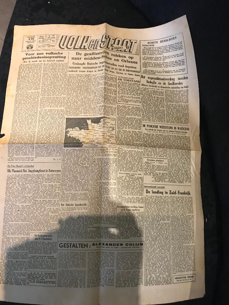 Krant volk en staat, Verzamelen, Verzenden