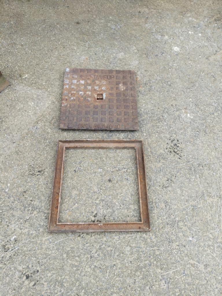 putdeksel met kader, Doe-het-zelf en Bouw, Ophalen, Gebruikt, Overige materialen, Minder dan 2 meter