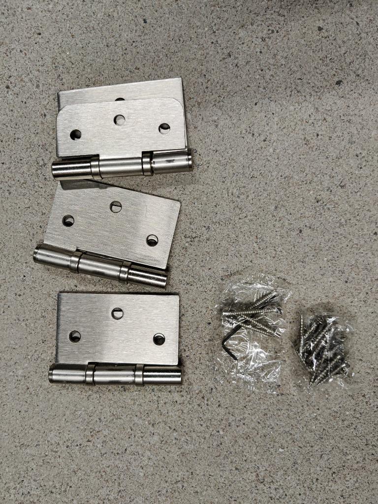 Deurscharnieren, Enlèvement, Neuf, Inox, Charnière