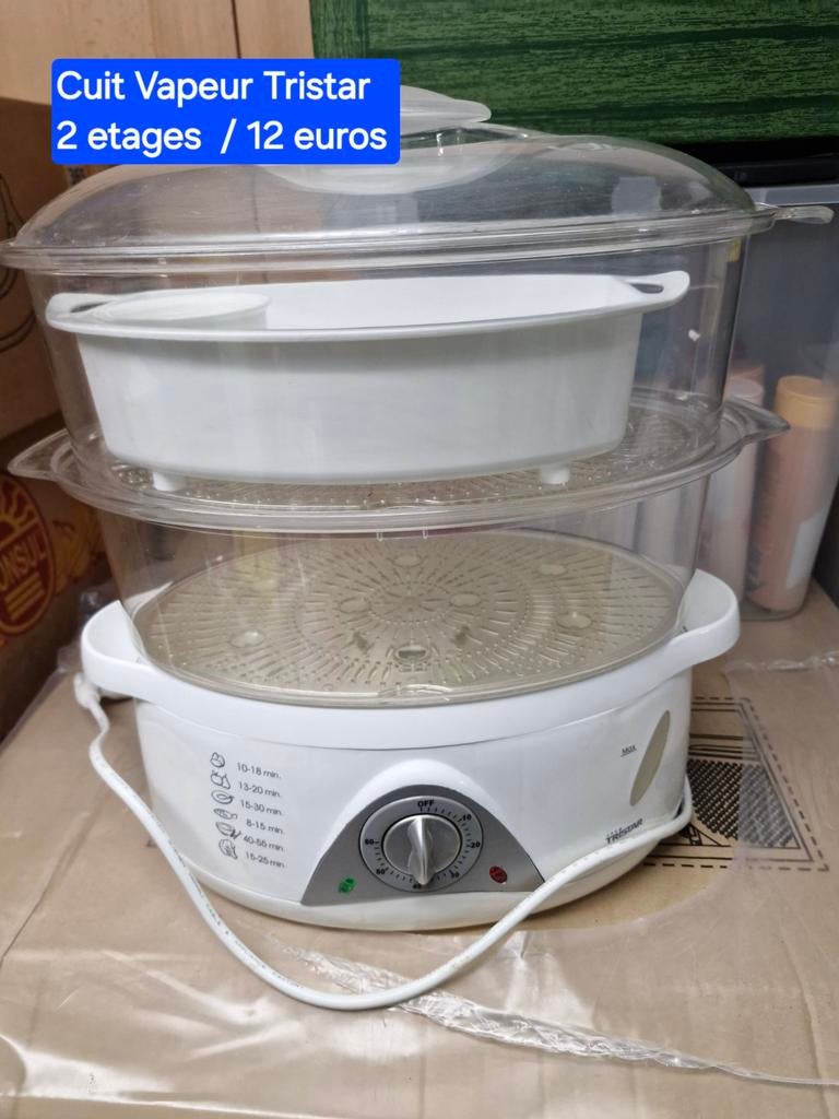 Cuit vapeur Tristar 2 etages tres bon etat, Electroménager, Enlèvement ou Envoi